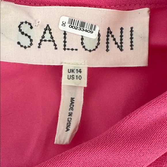 Saloni Camille Jeweled-bow Mini Dress Size 10 - Picture 11 of 13